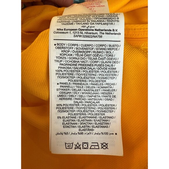 Nike Jacket Boys Size Large Yellow Logo Full Zip Italia Roma Soccer Futbol Youth - Picture 10 of 13